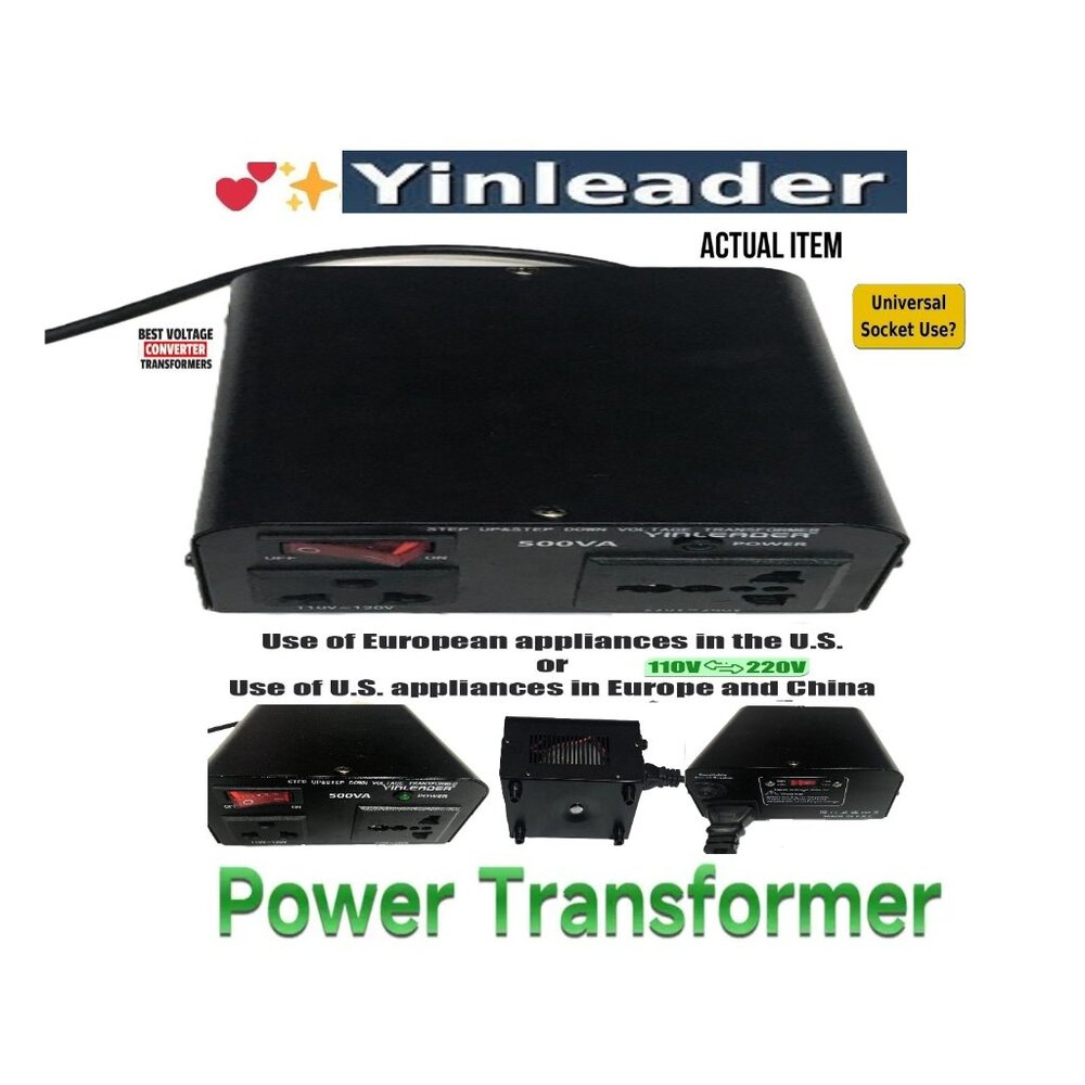 🛑 YINLEADER Continuous ➕ POWER CONVERTER Outlet VOLTAGE TRANSFORMER 💸BUY NOW‼️